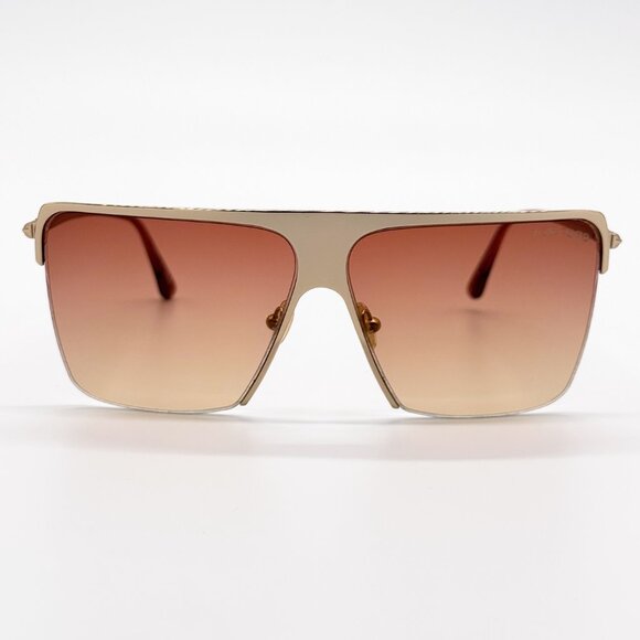 NEW TOM FORD SOFI TF840 28T SUNGLASSES WOMEN ROSE GOLD SQUARE FT0840/S - Picture 3 of 9